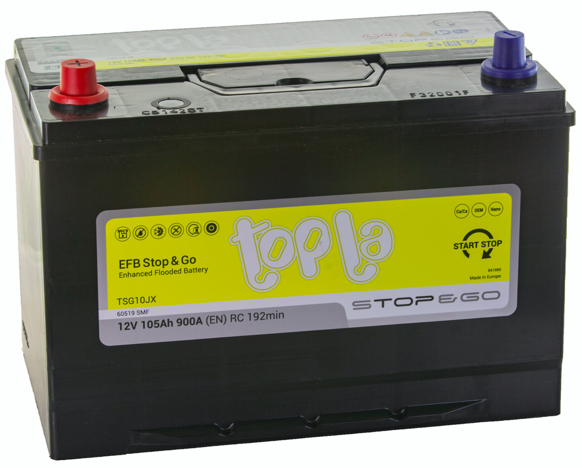 Аккумулятор Topla 112105 EFB 12V 105Ah 900A L+, Topla